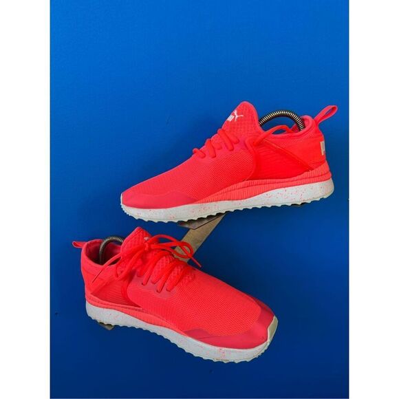 PUMA Pacer Next Cage Women Sneakers 371823-01 Pink Alert/White Size 9.5 - Picture 4 of 7